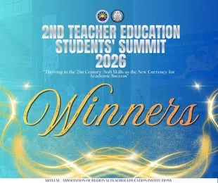 Winners graphic for the 2nd Teacher Education Students Summit 2026